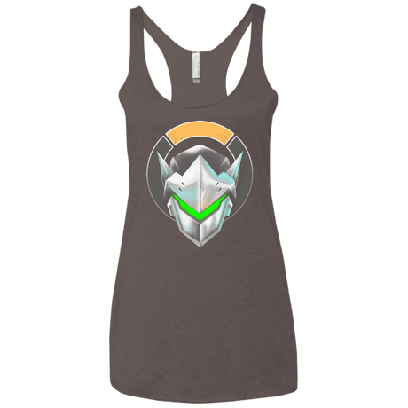 T-Shirts Macchiato / X-Small Cyborg Ninja Women's Triblend Racerback Tank