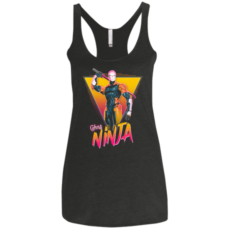 T-Shirts Vintage Black / X-Small Cyborg Ninja Women's Triblend Racerback Tank