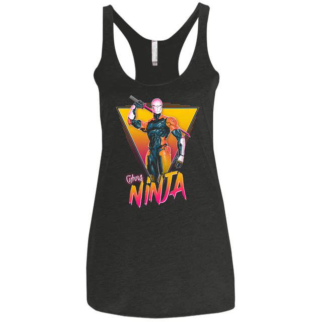 T-Shirts Vintage Black / X-Small Cyborg Ninja Women's Triblend Racerback Tank