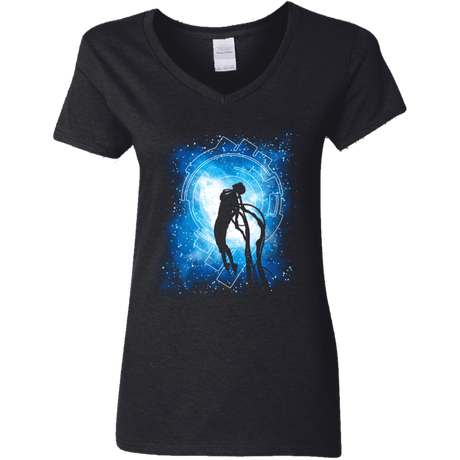 T-Shirts Black / S Cyborg Transformation Women's V-Neck T-Shirt