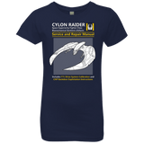 T-Shirts Midnight Navy / YXS CYLON RAIDER SERVICE & REPAIR MANUAL Girls Premium T-Shirt