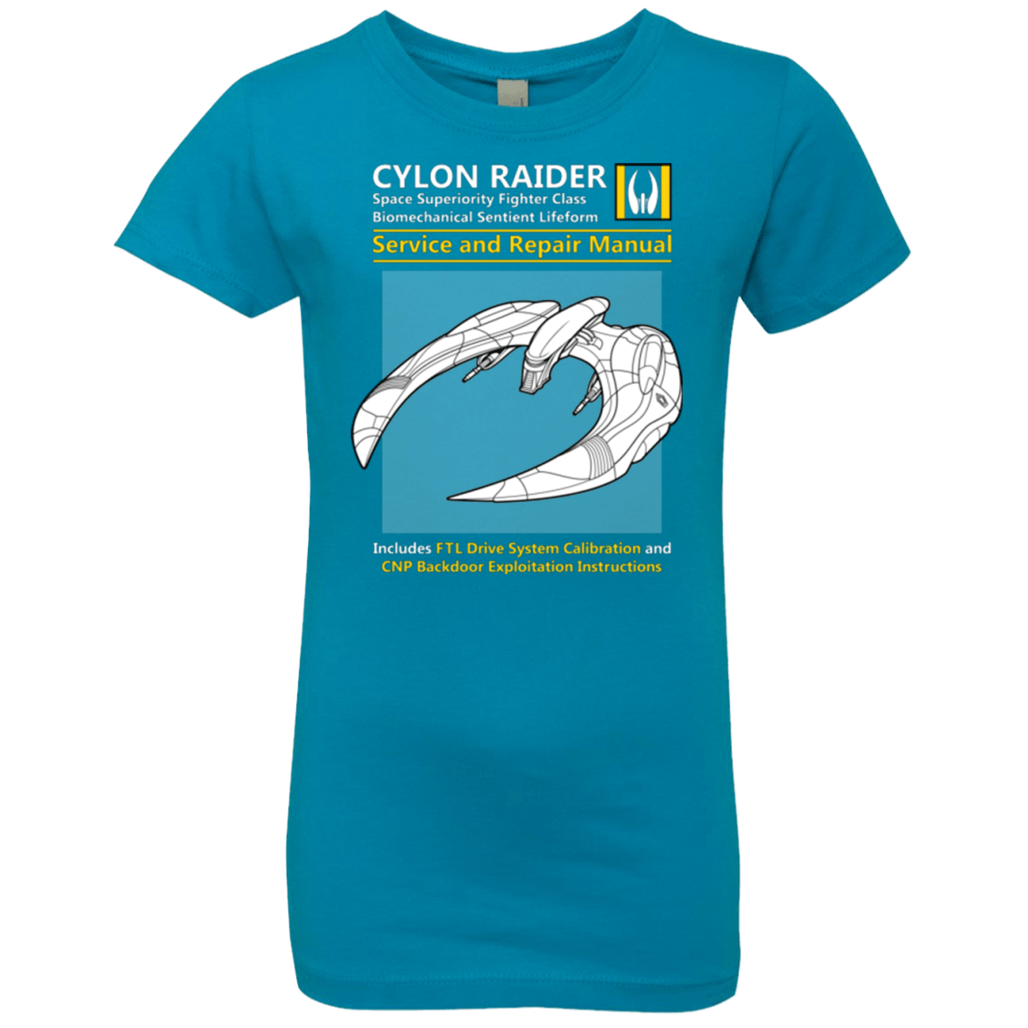 T-Shirts Turquoise / YXS CYLON RAIDER SERVICE & REPAIR MANUAL Girls Premium T-Shirt