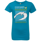 T-Shirts Turquoise / YXS CYLON RAIDER SERVICE & REPAIR MANUAL Girls Premium T-Shirt