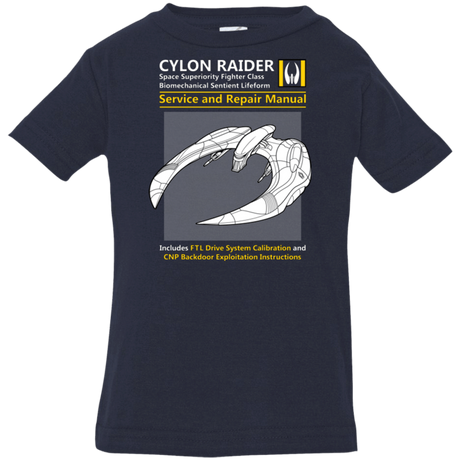 T-Shirts Navy / 6 Months CYLON RAIDER SERVICE & REPAIR MANUAL Infant Premium T-Shirt