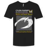 T-Shirts Black / X-Small CYLON RAIDER SERVICE & REPAIR MANUAL Men's Premium V-Neck