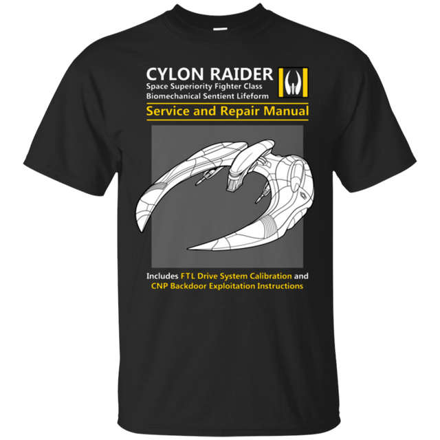 T-Shirts Black / Small CYLON RAIDER SERVICE & REPAIR MANUAL T-Shirt