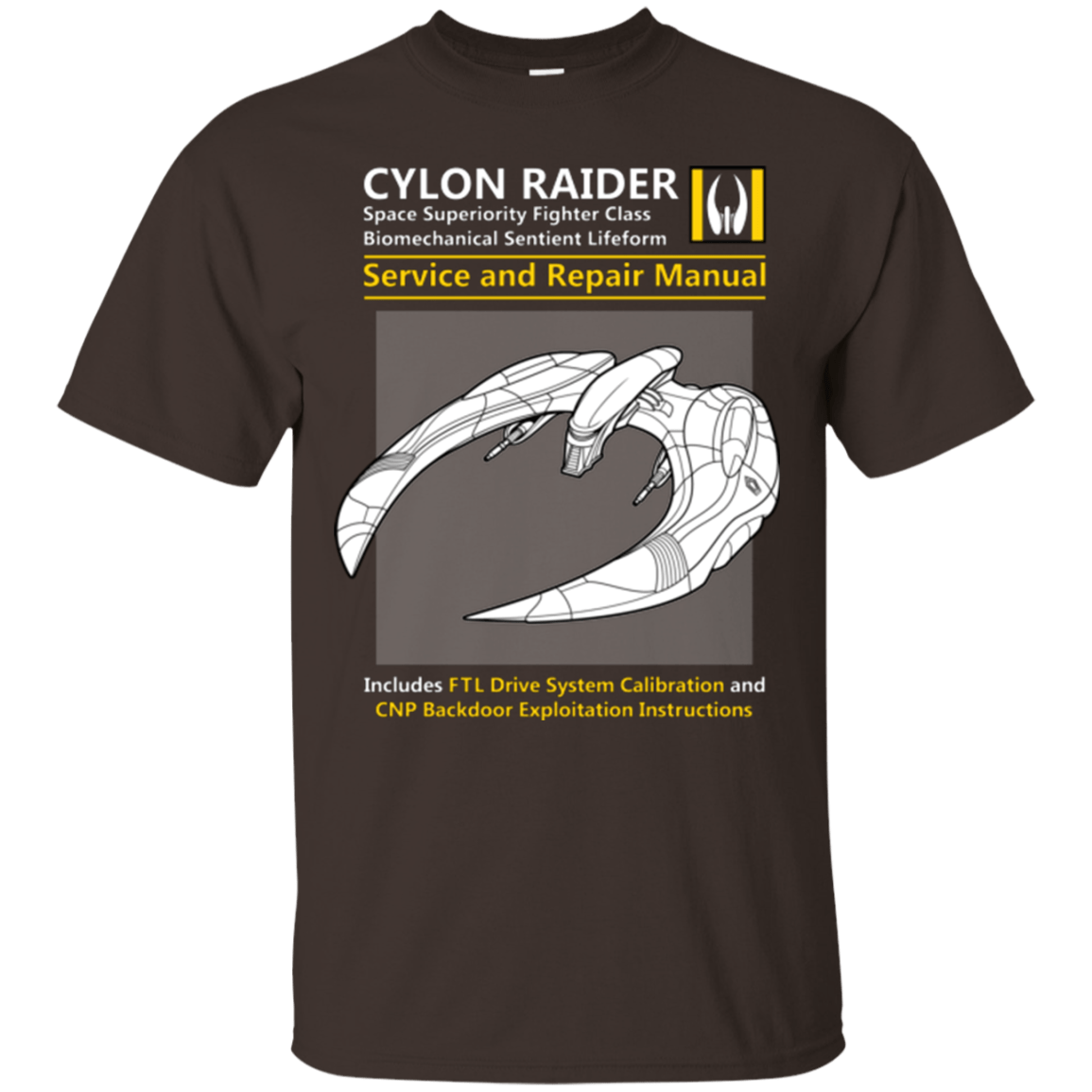 T-Shirts Dark Chocolate / Small CYLON RAIDER SERVICE & REPAIR MANUAL T-Shirt