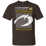 T-Shirts Dark Chocolate / Small CYLON RAIDER SERVICE & REPAIR MANUAL T-Shirt