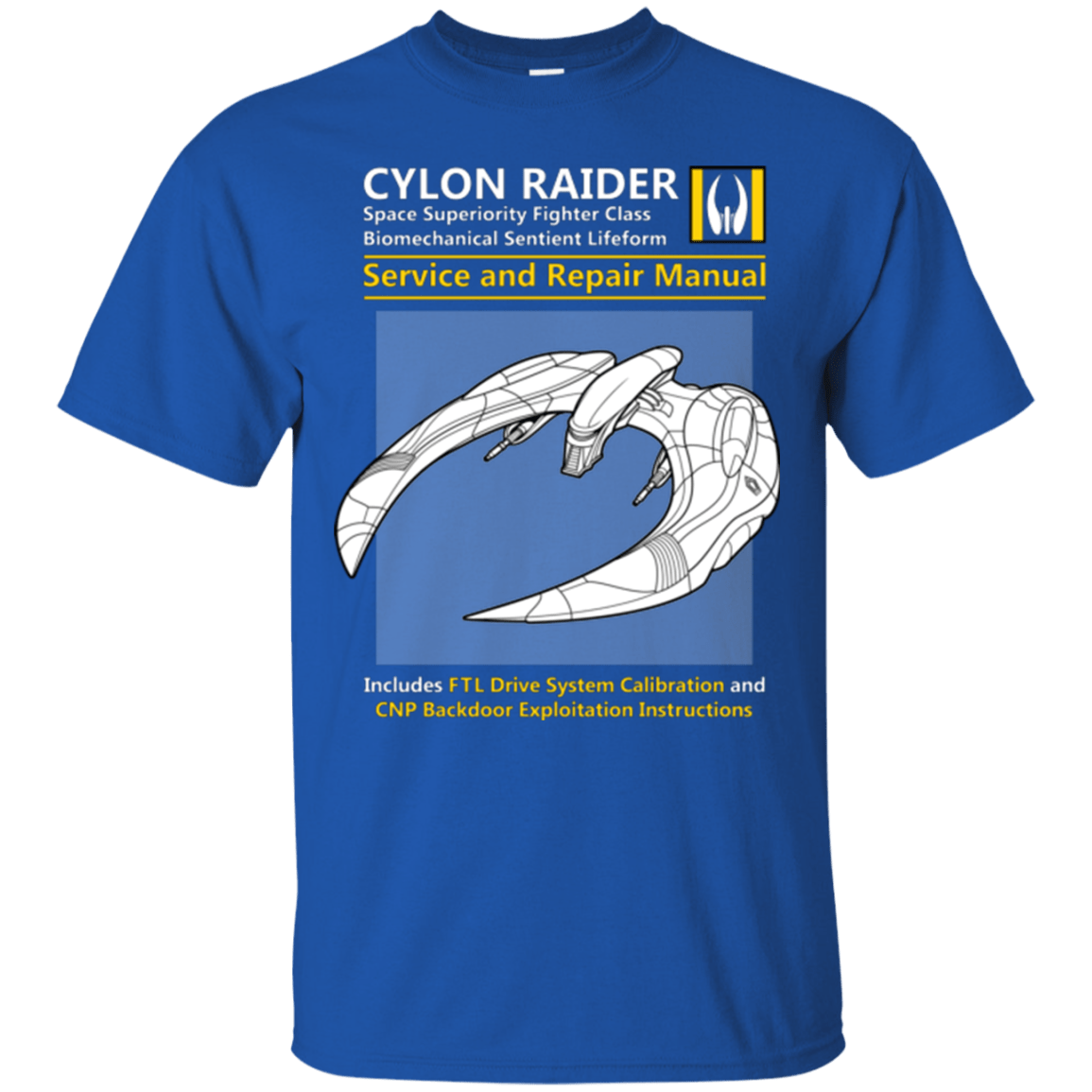 T-Shirts Royal / Small CYLON RAIDER SERVICE & REPAIR MANUAL T-Shirt