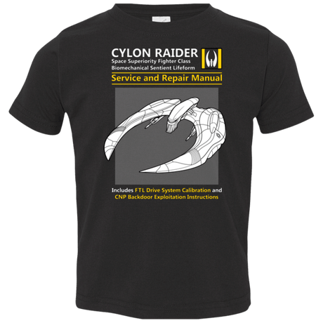 T-Shirts Black / 2T CYLON RAIDER SERVICE & REPAIR MANUAL Toddler Premium T-Shirt
