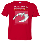 T-Shirts Red / 2T CYLON RAIDER SERVICE & REPAIR MANUAL Toddler Premium T-Shirt