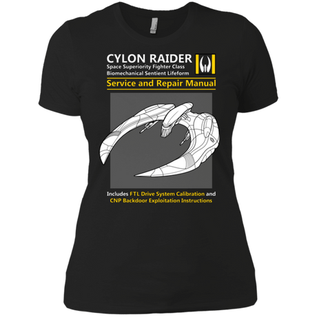 T-Shirts Black / X-Small CYLON RAIDER SERVICE & REPAIR MANUAL Women's Premium T-Shirt