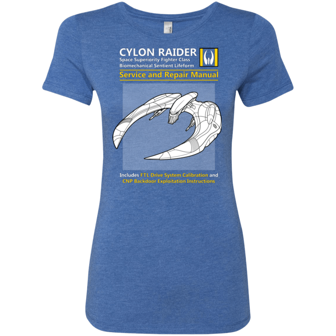 CYLON RAIDER SERVICE & REPAIR MANUAL Women's Triblend T-Shirt