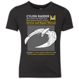 T-Shirts Vintage Black / YXS CYLON RAIDER SERVICE & REPAIR MANUAL Youth Triblend T-Shirt