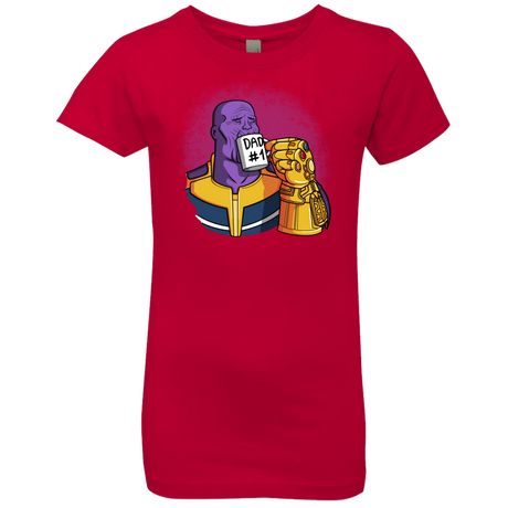 T-Shirts Red / YXS Dad 1 Girls Premium T-Shirt