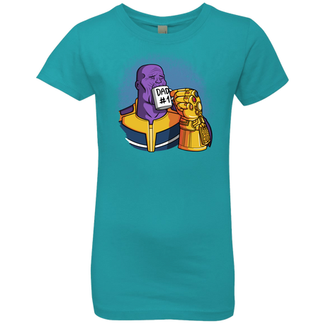 T-Shirts Tahiti Blue / YXS Dad 1 Girls Premium T-Shirt