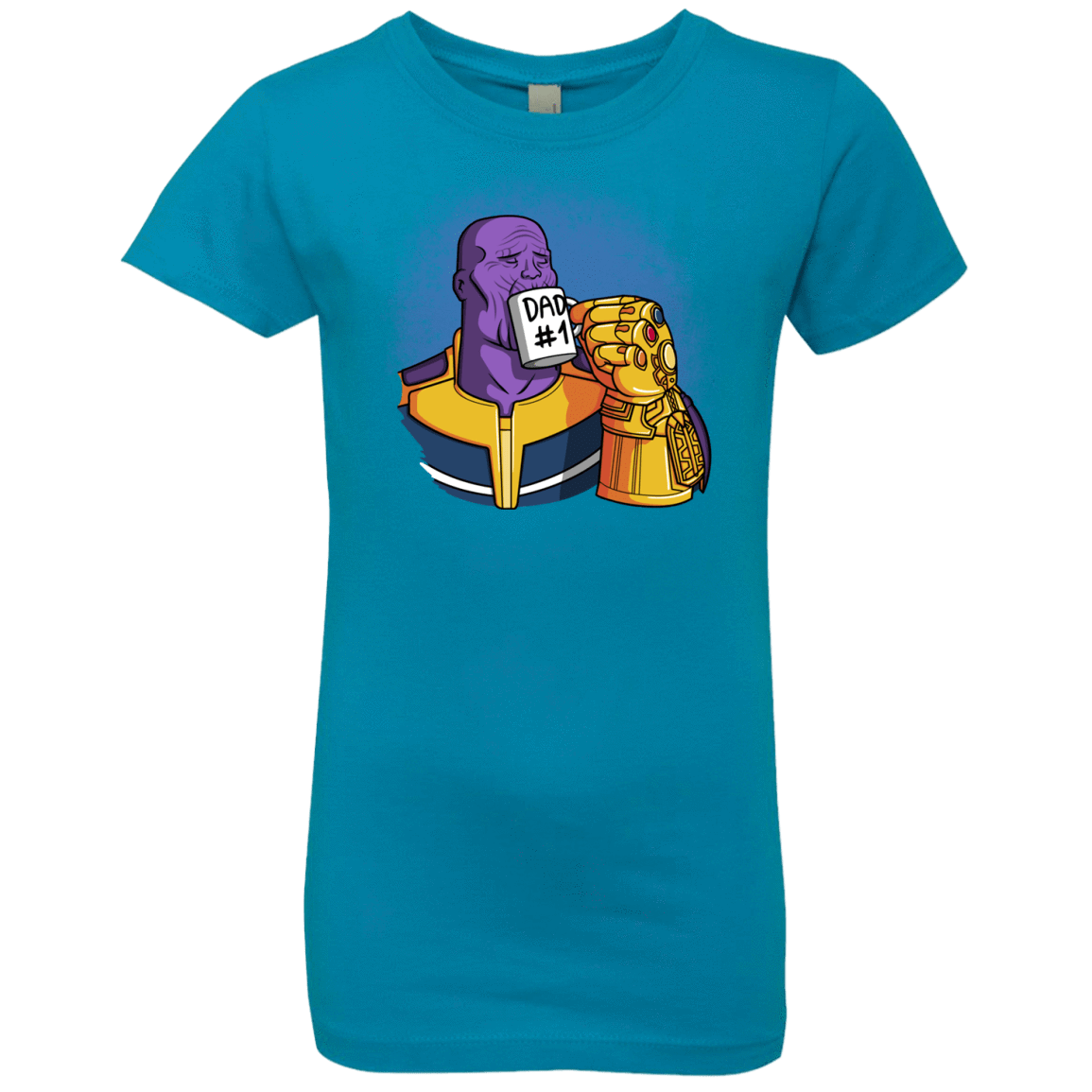 T-Shirts Turquoise / YXS Dad 1 Girls Premium T-Shirt