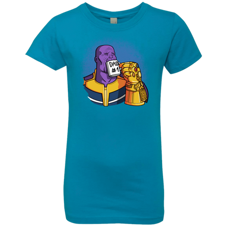 T-Shirts Turquoise / YXS Dad 1 Girls Premium T-Shirt