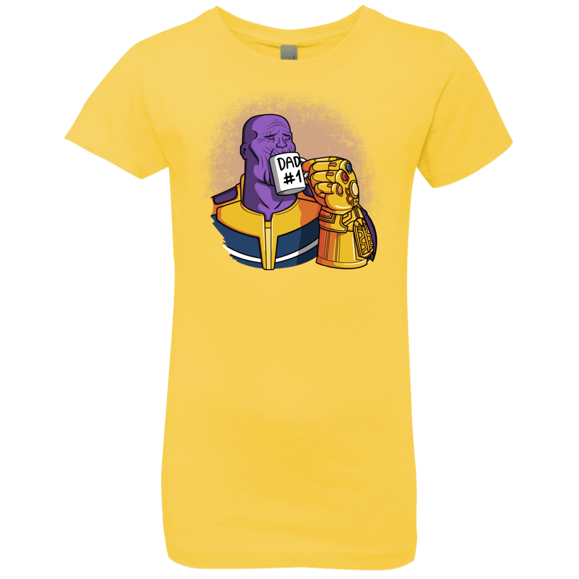 T-Shirts Vibrant Yellow / YXS Dad 1 Girls Premium T-Shirt