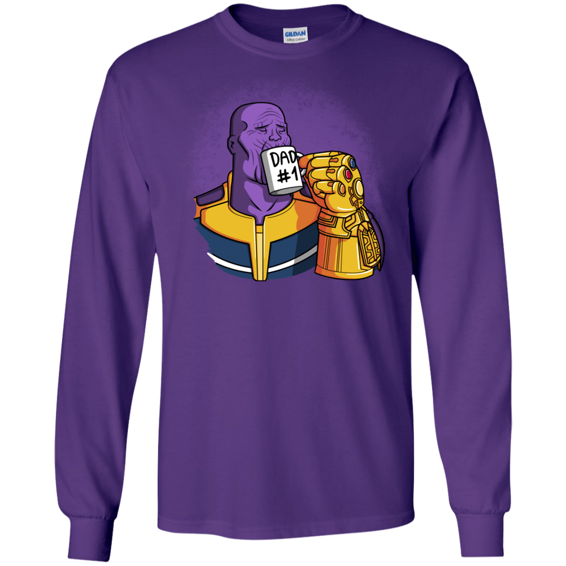 T-Shirts Purple / S Dad 1 Men's Long Sleeve T-Shirt