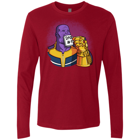 T-Shirts Cardinal / S Dad 1 Men's Premium Long Sleeve