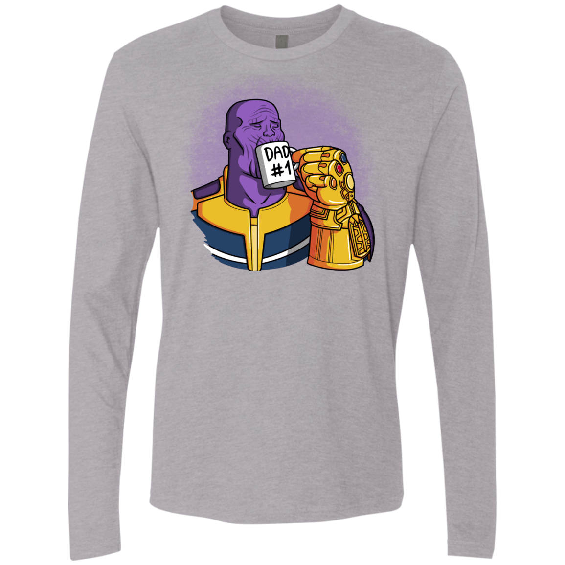T-Shirts Heather Grey / S Dad 1 Men's Premium Long Sleeve