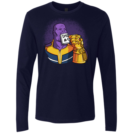 T-Shirts Midnight Navy / S Dad 1 Men's Premium Long Sleeve