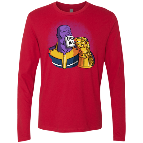 T-Shirts Red / S Dad 1 Men's Premium Long Sleeve