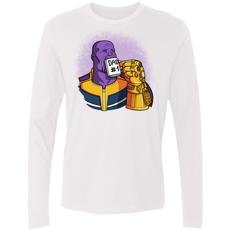 T-Shirts White / S Dad 1 Men's Premium Long Sleeve