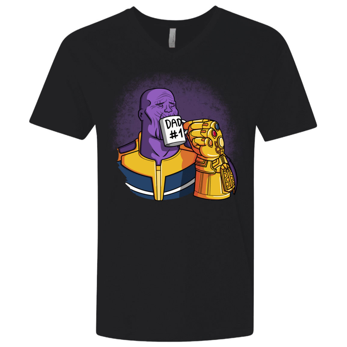 T-Shirts Black / X-Small Dad 1 Men's Premium V-Neck