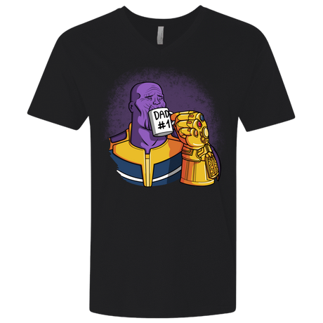 T-Shirts Black / X-Small Dad 1 Men's Premium V-Neck