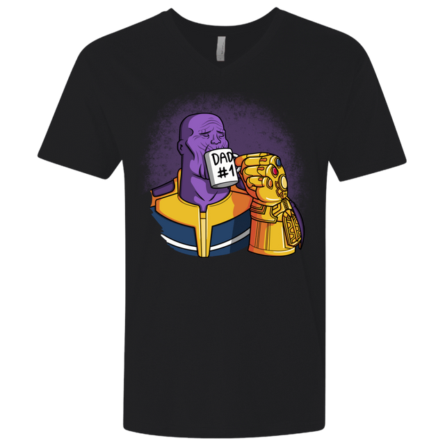 T-Shirts Black / X-Small Dad 1 Men's Premium V-Neck