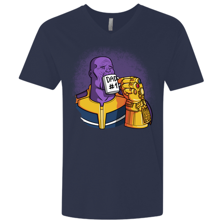 T-Shirts Midnight Navy / X-Small Dad 1 Men's Premium V-Neck