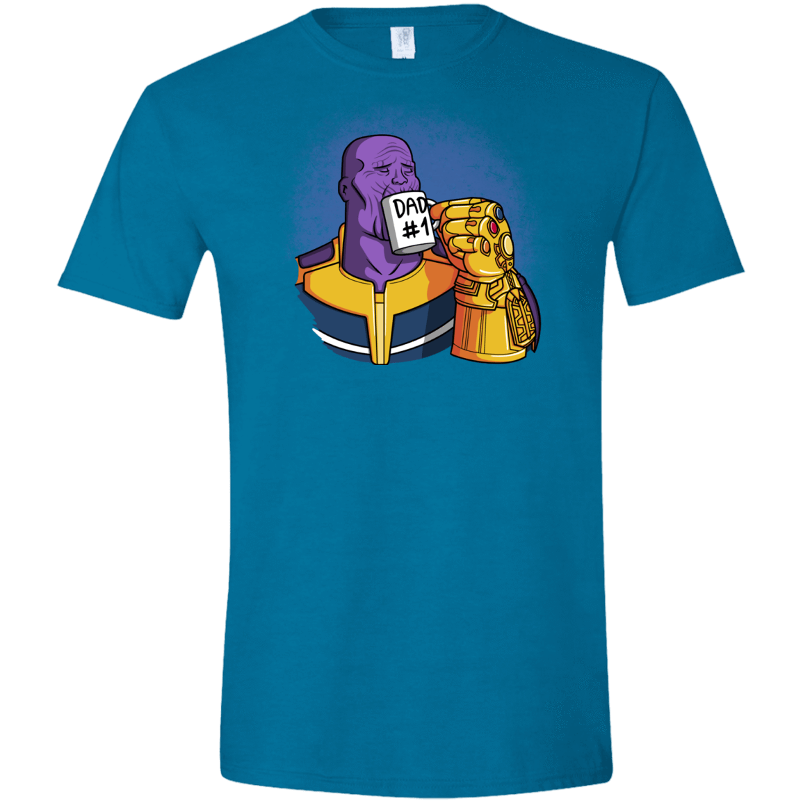 T-Shirts Antique Sapphire / S Dad 1 Men's Semi-Fitted Softstyle