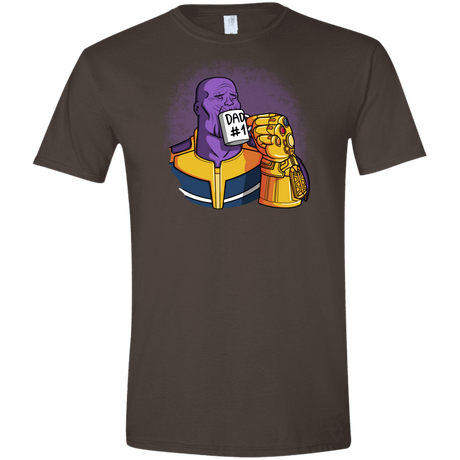 T-Shirts Dark Chocolate / S Dad 1 Men's Semi-Fitted Softstyle