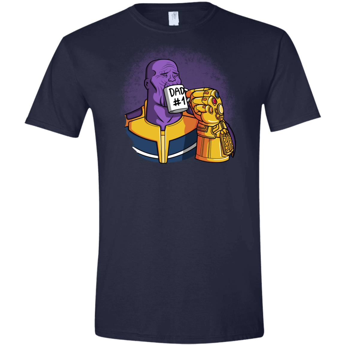 T-Shirts Navy / X-Small Dad 1 Men's Semi-Fitted Softstyle