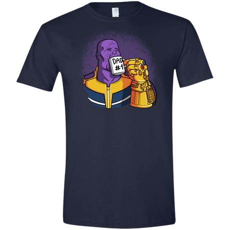 T-Shirts Navy / X-Small Dad 1 Men's Semi-Fitted Softstyle