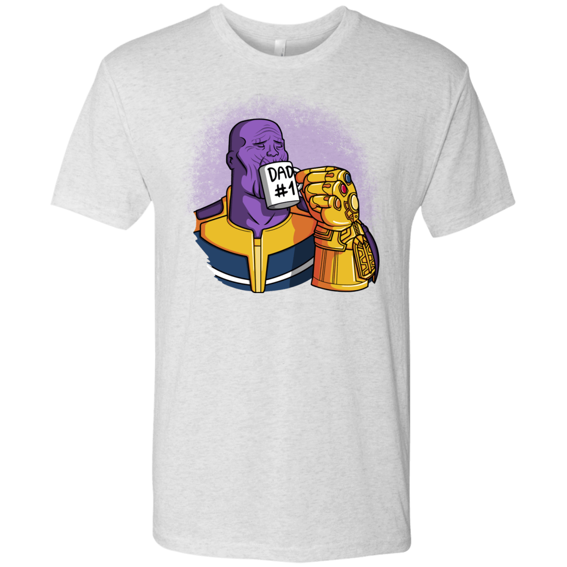 T-Shirts Heather White / S Dad 1 Men's Triblend T-Shirt