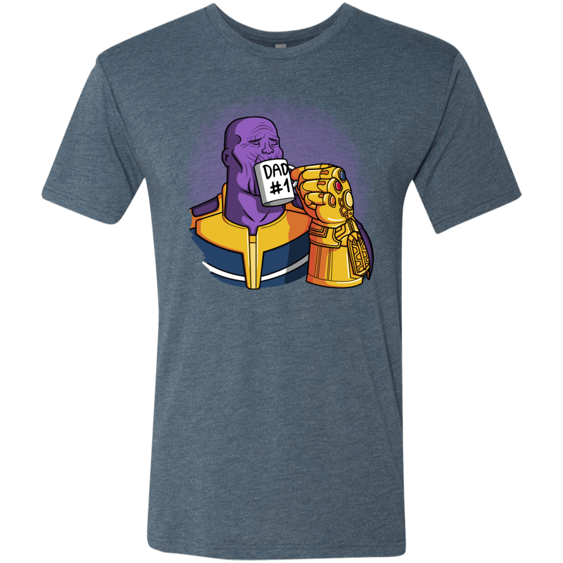 T-Shirts Indigo / S Dad 1 Men's Triblend T-Shirt