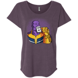 T-Shirts Vintage Purple / X-Small Dad 1 Triblend Dolman Sleeve