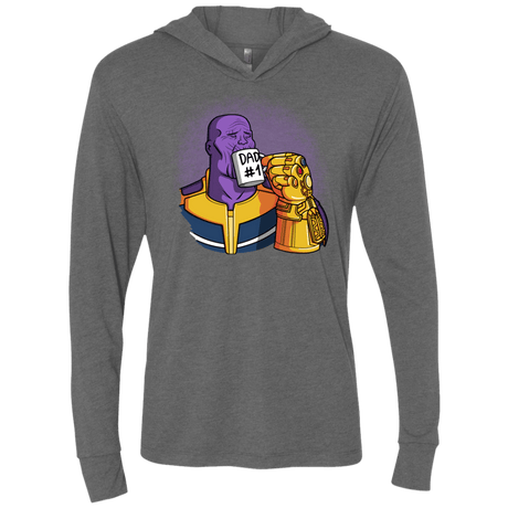 T-Shirts Premium Heather / X-Small Dad 1 Triblend Long Sleeve Hoodie Tee