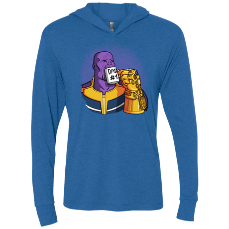 T-Shirts Vintage Royal / X-Small Dad 1 Triblend Long Sleeve Hoodie Tee