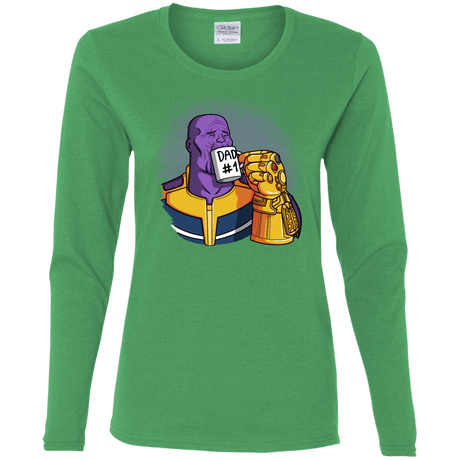 T-Shirts Irish Green / S Dad 1 Women's Long Sleeve T-Shirt