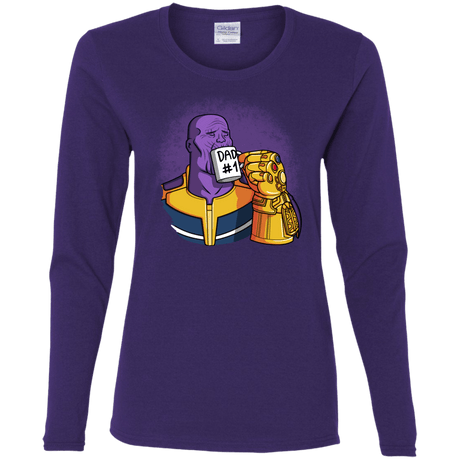 T-Shirts Purple / S Dad 1 Women's Long Sleeve T-Shirt
