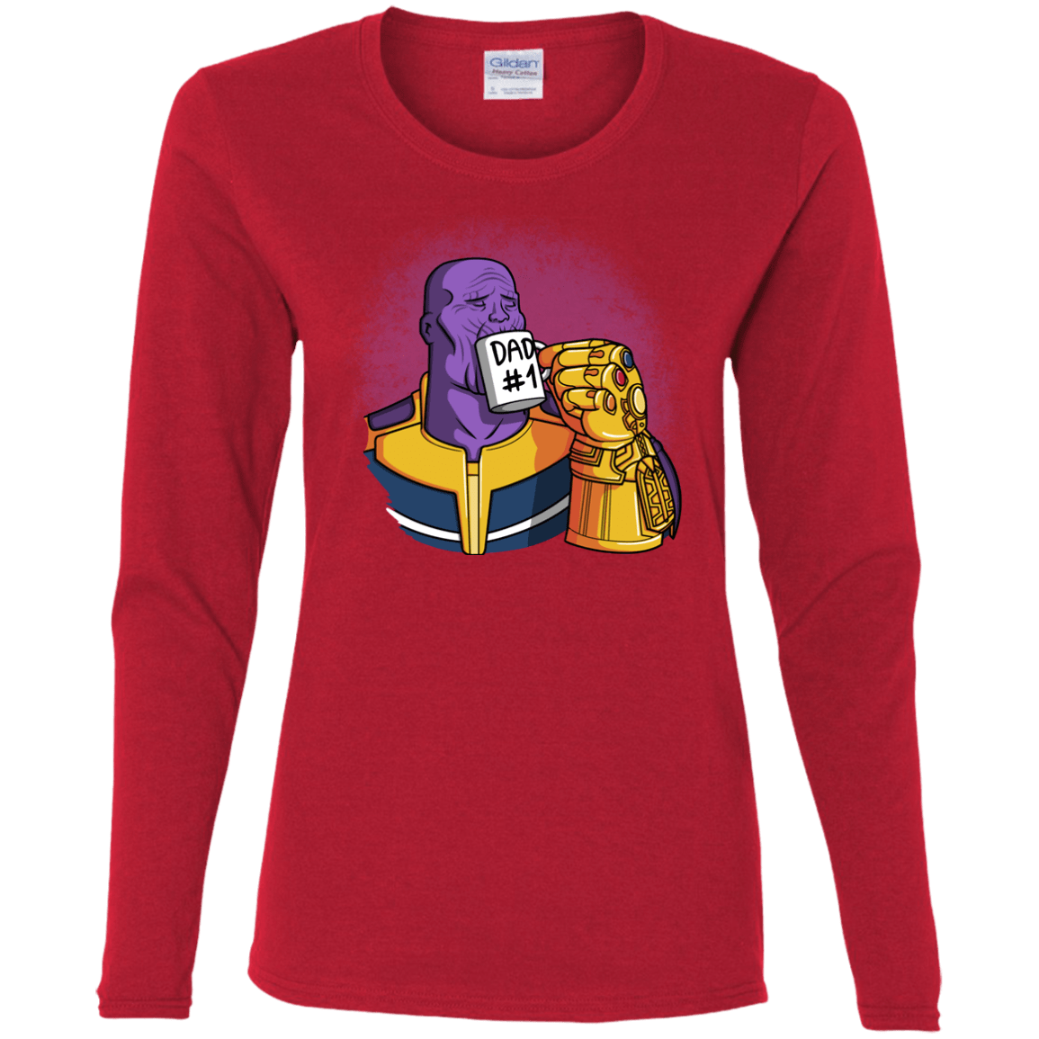 T-Shirts Red / S Dad 1 Women's Long Sleeve T-Shirt