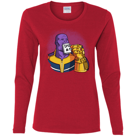 T-Shirts Red / S Dad 1 Women's Long Sleeve T-Shirt