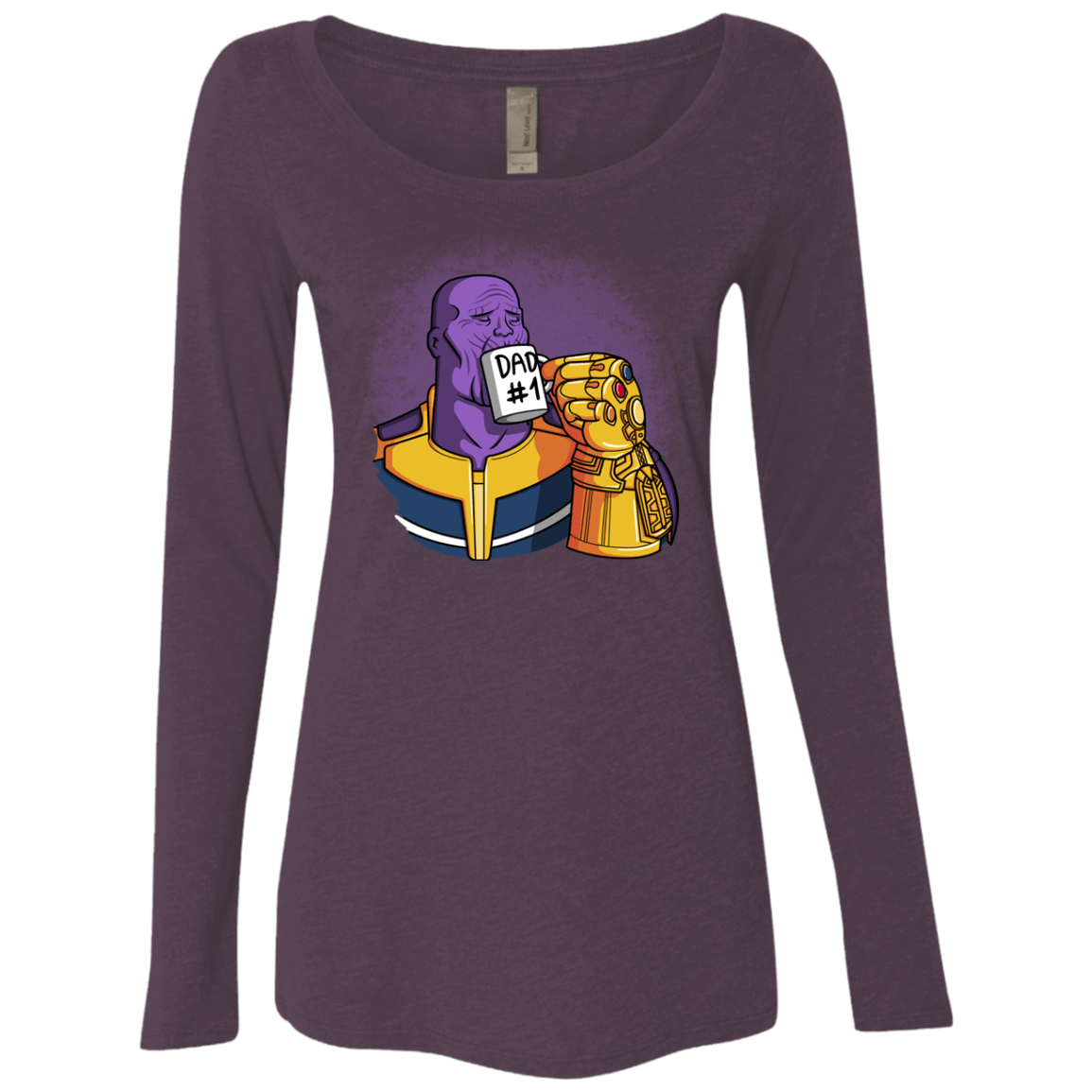 T-Shirts Vintage Purple / S Dad 1 Women's Triblend Long Sleeve Shirt