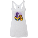 T-Shirts Heather White / X-Small Dad 1 Women's Triblend Racerback Tank