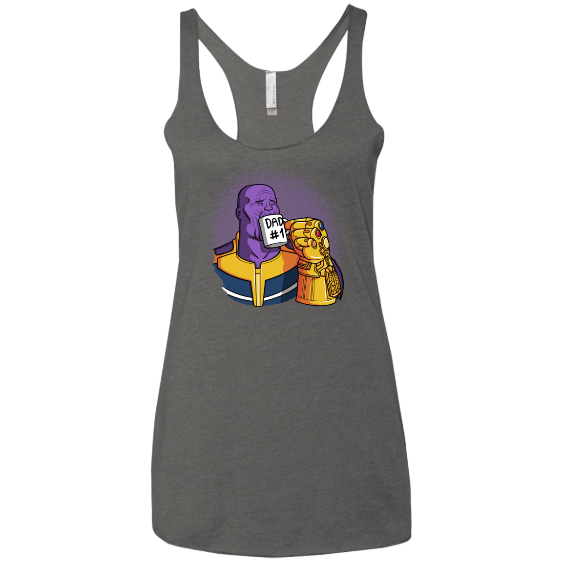 T-Shirts Premium Heather / X-Small Dad 1 Women's Triblend Racerback Tank