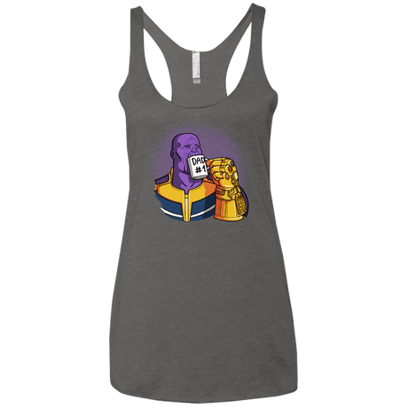 T-Shirts Premium Heather / X-Small Dad 1 Women's Triblend Racerback Tank